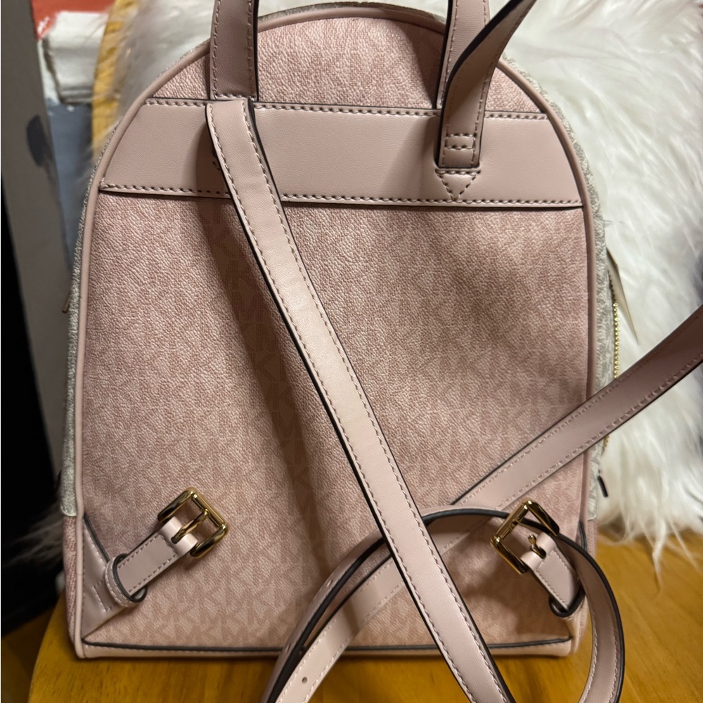 NWT Michael Kors Pink Backpack - Picture 3 of 12